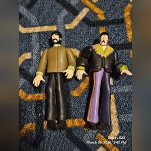 90s Beatles John And George Figurines McFarlane